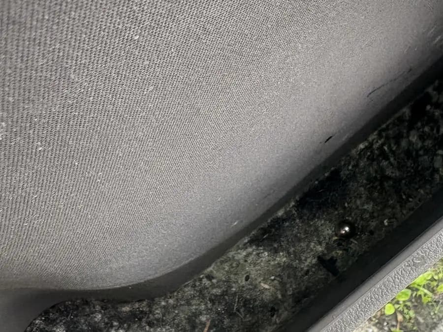 Before: Under the sill
