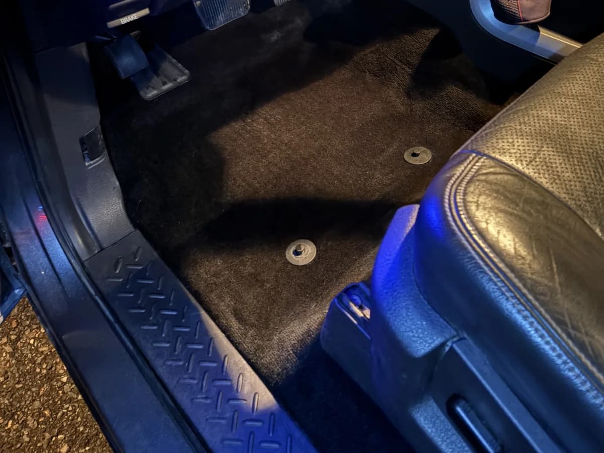 Truck driver's floor, after