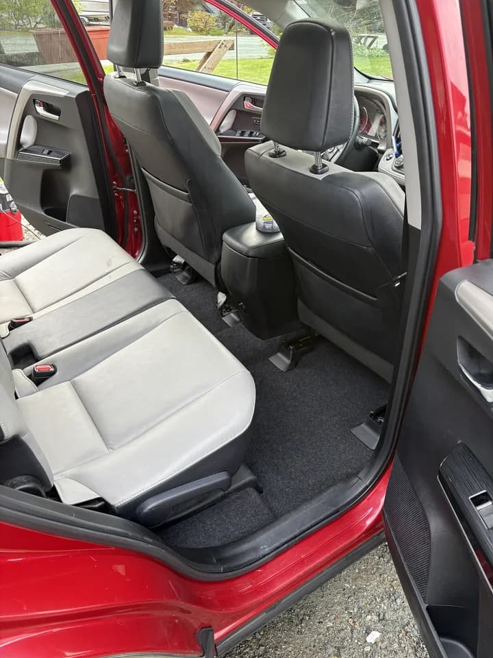 After: Back seat and floor